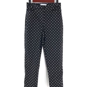 Real Clothes Black & White polka Dot Ankle Crop Pants. Size 10